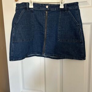Madewell Dark Blue Denim Mini Skirt 32